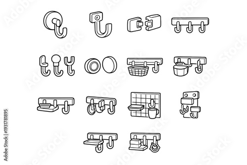 Storage icon vector structure icons coupling modern module modular interchangeable point design