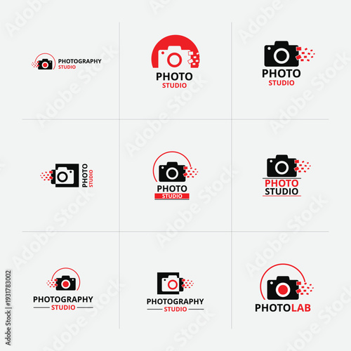 Camera Photography Logo Set