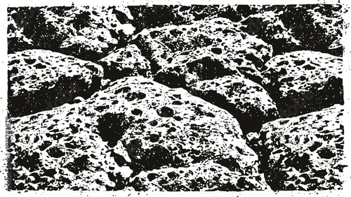 Close up of freshly baked chocolate chip cookies stacked together on a baking tray