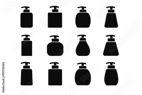 Icon product geometry responsible simple vector design bathroom image generation modern container