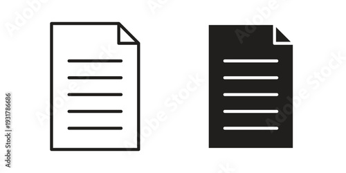 File icon set. Linear style. Vector icons