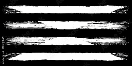 Abstract white brushstrokes arranged in horizontal and vertical patterns