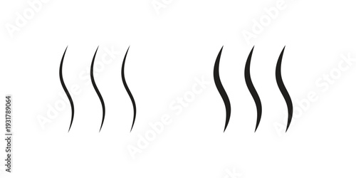 Heat icon set. Linear style. Vector icons