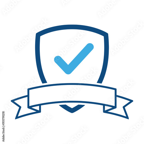 Shield emblem with checkmark symbolizes approval and trustworthiness