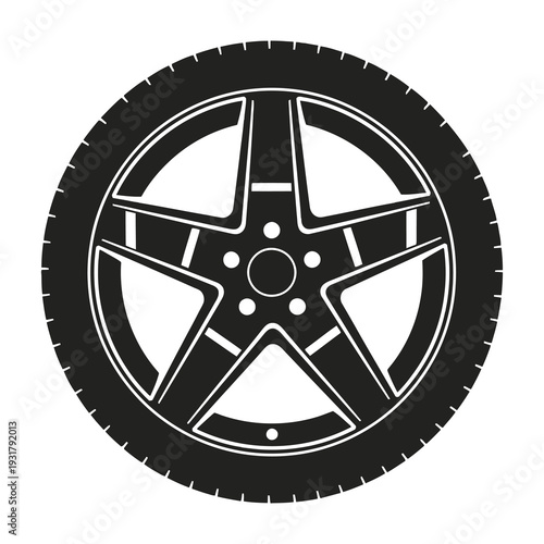 Highperformance fivespoke alloy wheel showcasing modern design