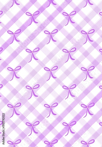Bow Gingham Background
