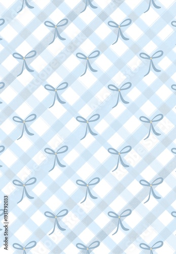Bow Gingham Background