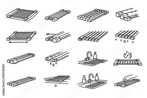 Width vector kitchen extendable icons foldable icon materials runoff sink system