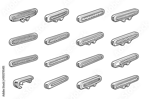 Reflector icon prism protective matte reflective clean clear vector visibility icons edges