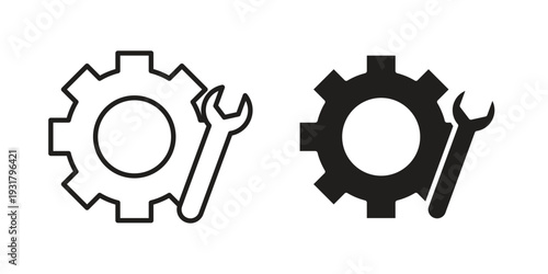 Project Development icon set. Linear style. Vector icons