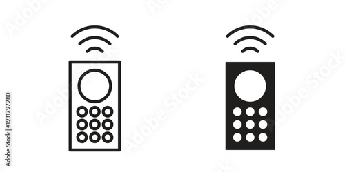 Remote control icon set. Linear style. Vector icons