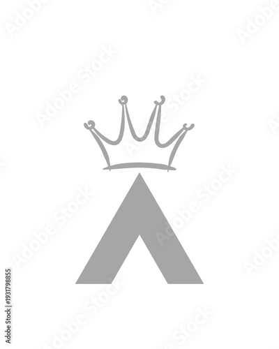 Luxury Crown Logo Above Letter A – Royal Premium Branding Emblem
