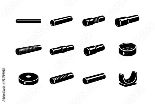 Fit aluminum trim vector icon grip image closet generation finish simple knurled