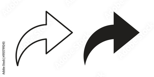 Share icon set. Linear style. Vector icons