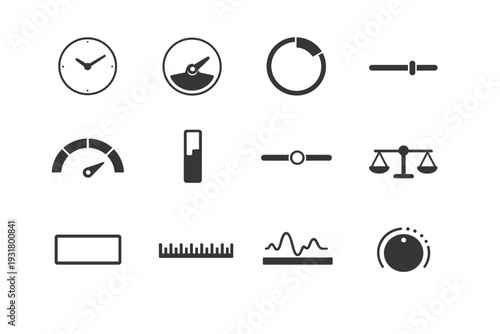 Image control icon device measure minimal dial generation simple indicator unit meter