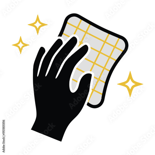 Hand holding digital grid tablet displaying interactive interface