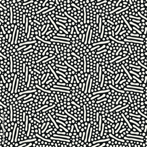 Vector seamless pattern. Modern stylish texture. Smooth natural elements. Repeating abstract tileable background. Scattered organic shapes. Versatile simplistic surface design.