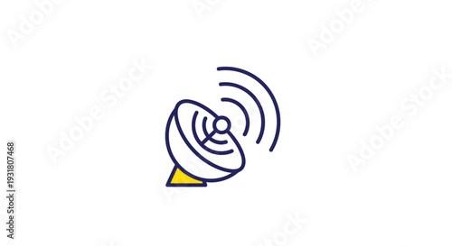 Satellite dish antenna for communication.