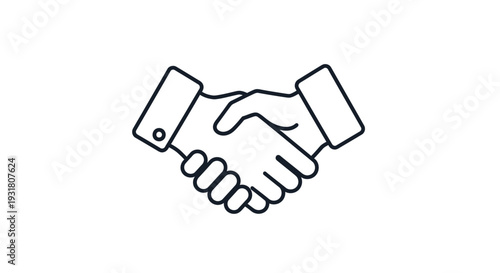 Handshake agreement and partnership concept.
