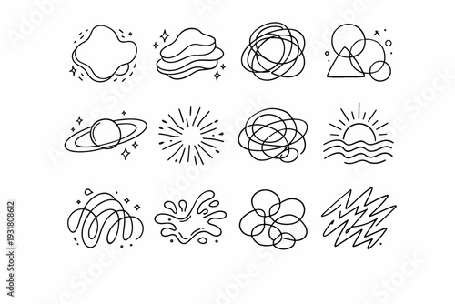 Three ten form icon one image six simple casual vector nine generation