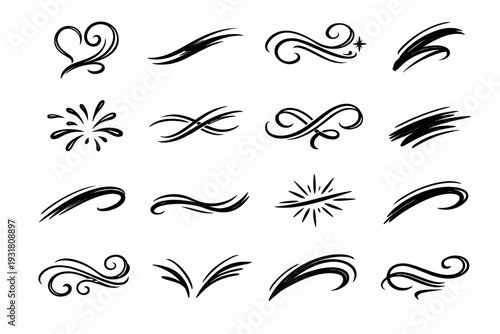 Icon vector line stroke expressive mark image embellish generation sweep dramatic bold