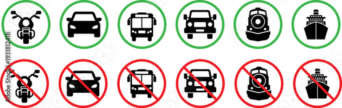 Allowed and prohibited vehicle signs for transportation and travel