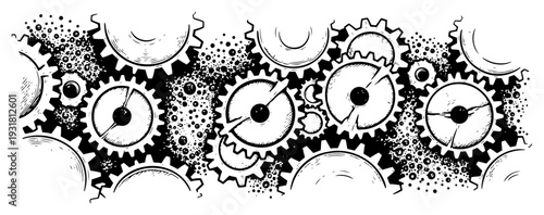 Set of soccer icons and football elements in flat black and white style