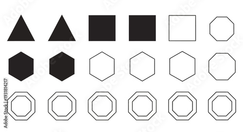 Set of glossy square web buttons with colorful vector icons and symbols in blue and orange style