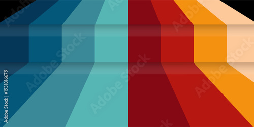 Vintage Striped Backgrounds, Posters, Banner Samples, Retro Colors from the 1970s 1900s, 70s, 80s, 90s. retro vintage 70s style stripes background poster lines. Eps10