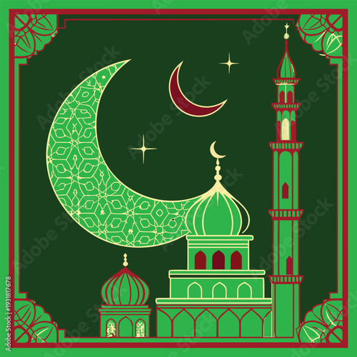 Number 78 Stylized Vector Illustration