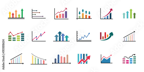 Ultimate Mega Collection of Business Data Analytics, Charts, Graphs & Visualization Icons for Professional Infographics and Dashboard Design