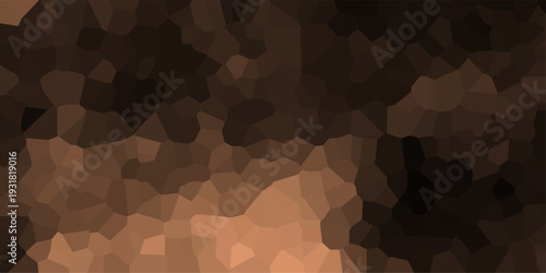 Geometric Mosaic Texture of Brown and Tan Polygonal Shapes with a Natural Earthy Color Palette and Subtle Gradient