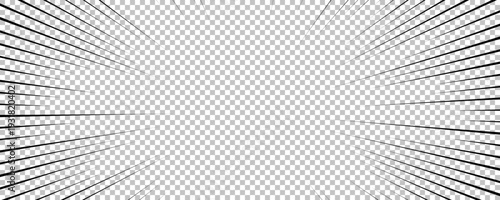 Black comic book transparent background