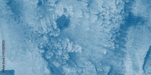 Textured Blue Watercolor Wash Background with Organic Brush Strokes and Subtle Light and Shadow Effects