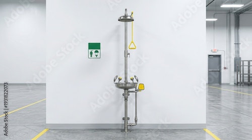 Emergency Shower and Eyewash Station for Industrial Safety and Chemical Spill Response