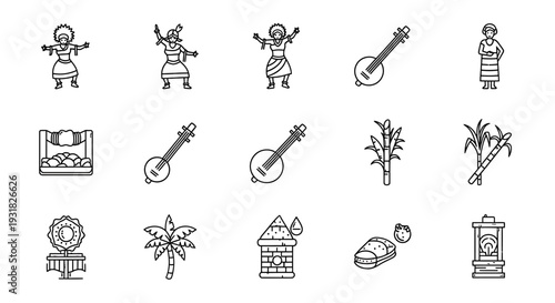 Collection Of Hand Drawn Doodle Icons.
