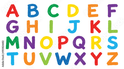 Colorful Alphabet Letters for Early Learning Fun.
