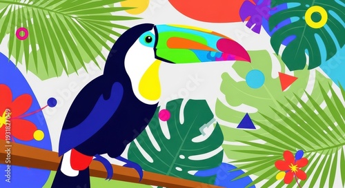 Toucan Jungle Art