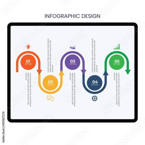 Circle infographic Design template Design
