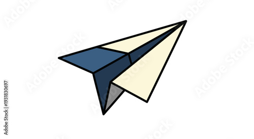 Paper Airplane Flying.