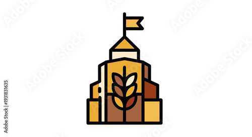 Farm Building Icon.