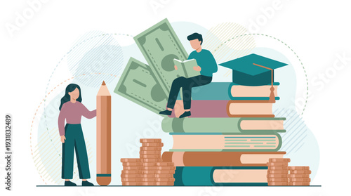 Students investing in education for future academic and financial success