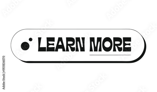 Learn More Button Minimal Black and White CTA Design