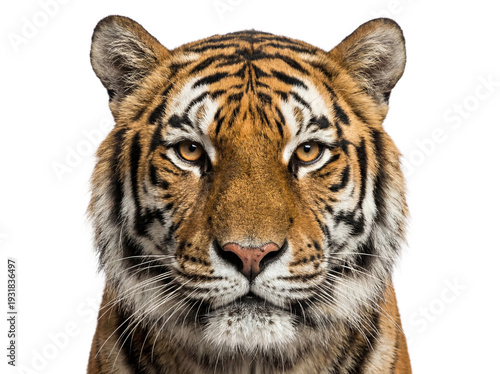 Photography Bengal tiger portrait, closeup