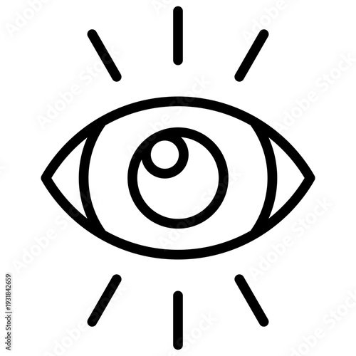 Vision line icon