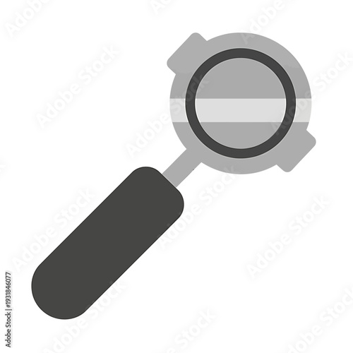 Coffee Tamper Tool for Coffee Makers. Vector Illustrations. EPS Editable
