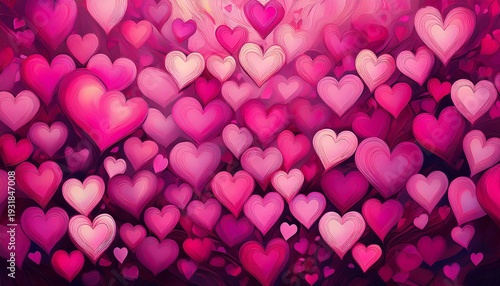 pink heart background