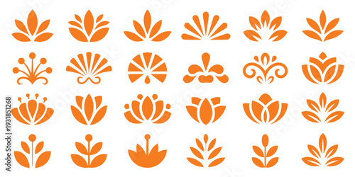 Flower silhouettes, for decorative use, featuring botanical shapes, elegant floral outlines, and versatile vector designs ideal for branding, packaging, and creative design projects.