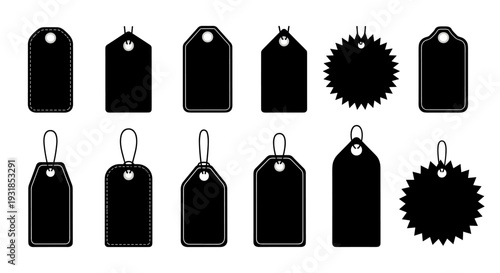 Diverse vector collection of black speech and thought bubbles, perfect for illustrating communication, dialogue, conversation, chat, and interactive messages