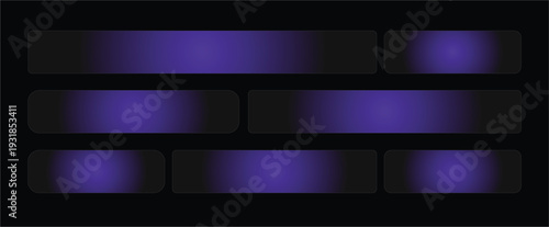 Futuristic Dark Violet Rectangular Bars with Soft Gradient Glow